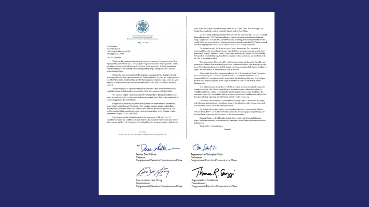 Commissioners' letter to the POTUS