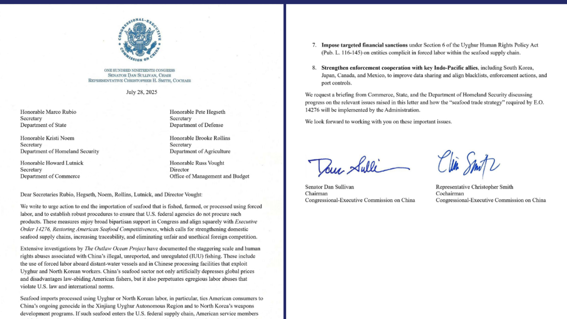 Picture of seafood letter